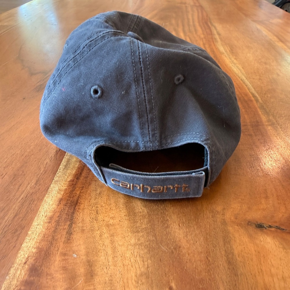 Carhartt Men's Charcoal Gray Adjustable Hat One Size - Picture 2 of 4
